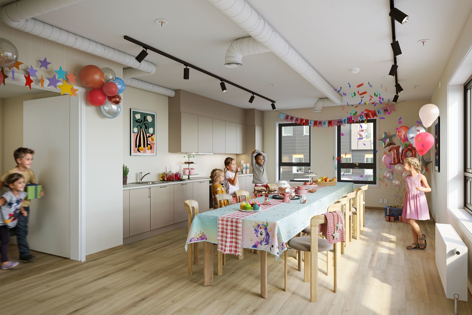 Trenger du litt ekstra plass til barnebursdagen? Her i prosjektet finner du akkurat det! Galleribilde