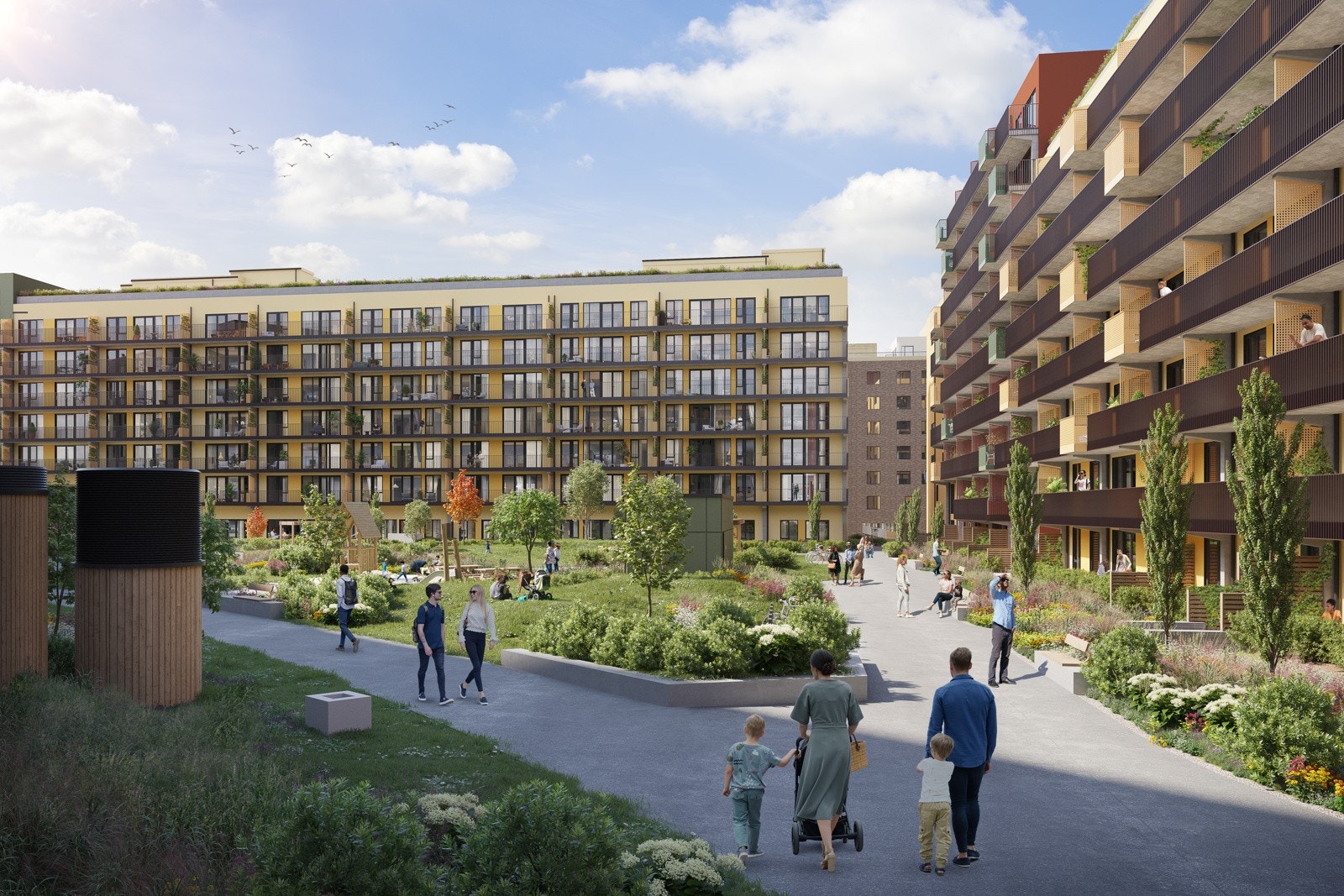 Velkommen til Ulvenplassen borettslag - midt i hjertet av Ulven. Galleribilde