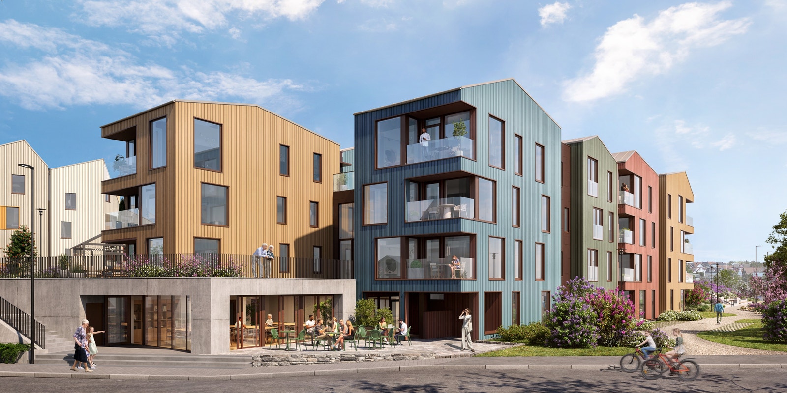 Pynteneset trinn 2 er et unikt boligprosjekt som kombinerer privatliv og fellesskap i maritime omgivelser. Galleribilde