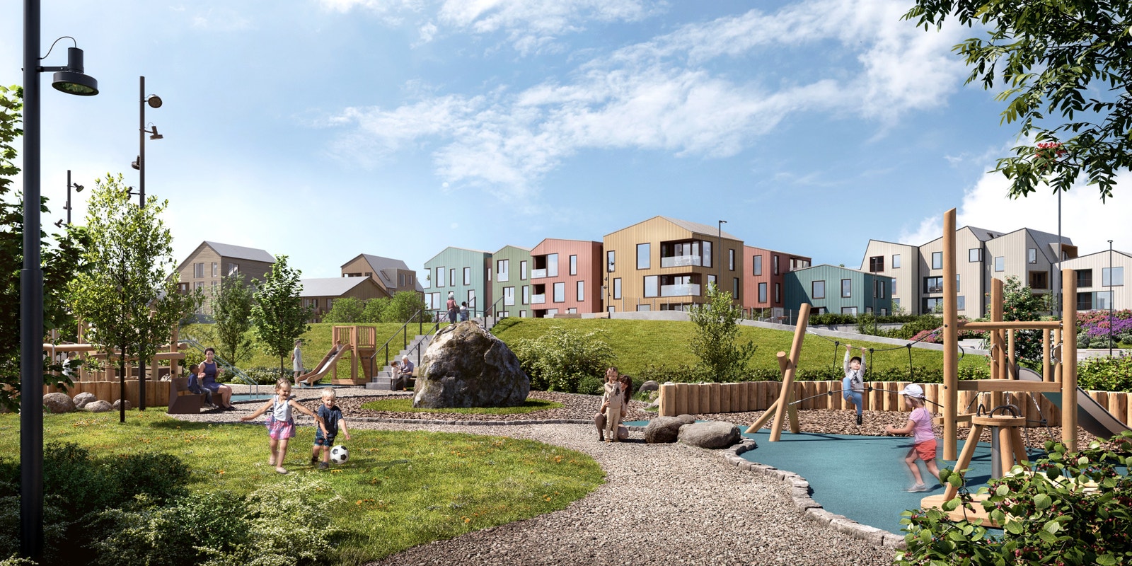 Flott opparbeidet uteområde Galleribilde