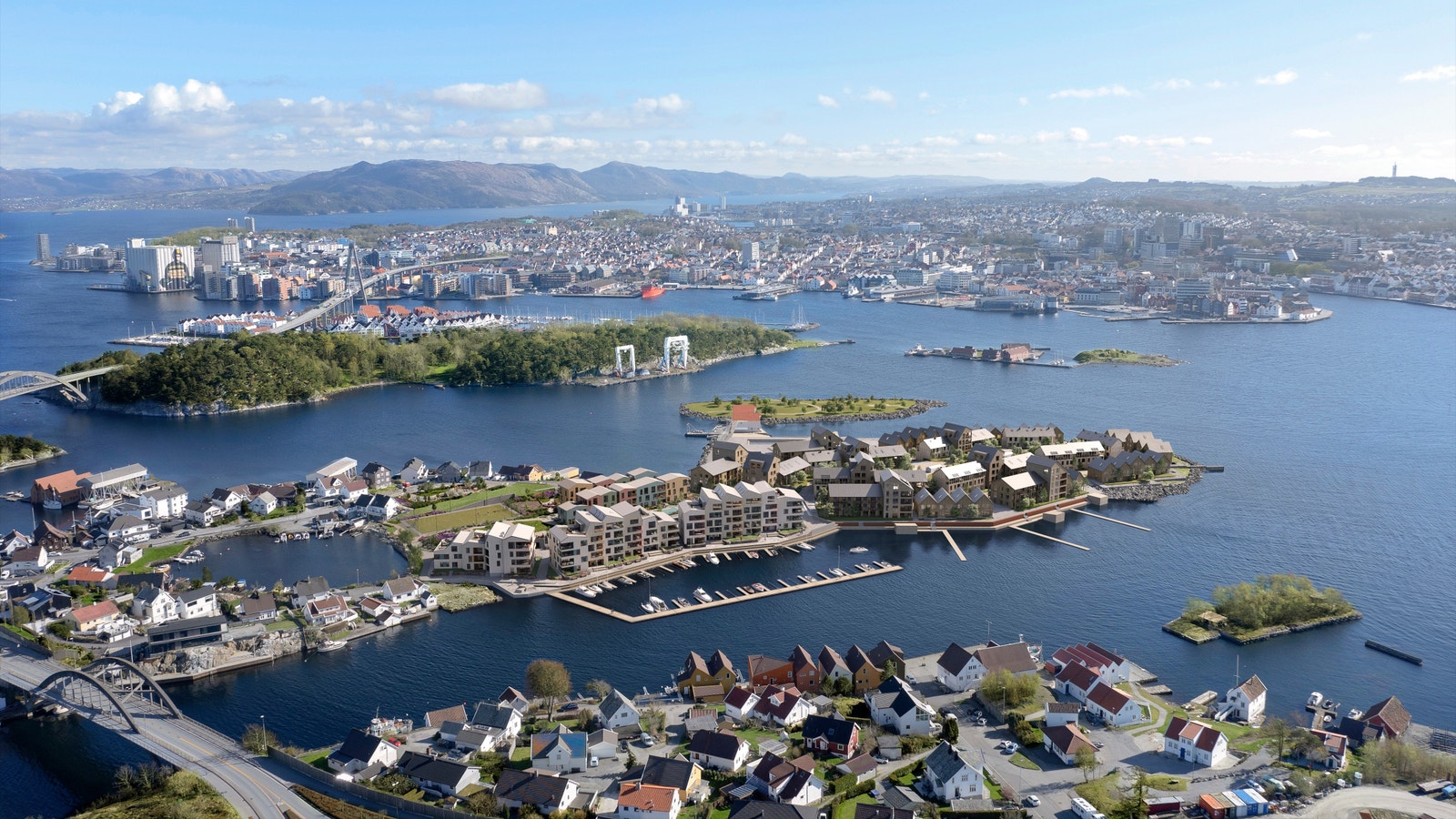 Pynteneset ligger like utenfor Stavanger sentrum - Her kan man kaste seg på sykkelen og være i sentrum i løpet av kort tid! Galleribilde