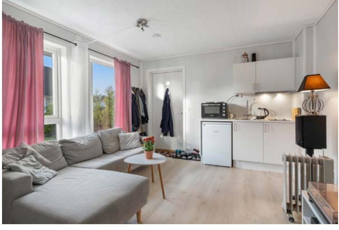 Kjøkken/ stueløsning. Sofa utskiftet. Galleribilde