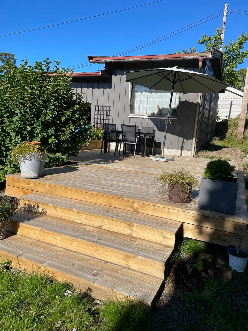 Stor solrik terrasse Galleribilde