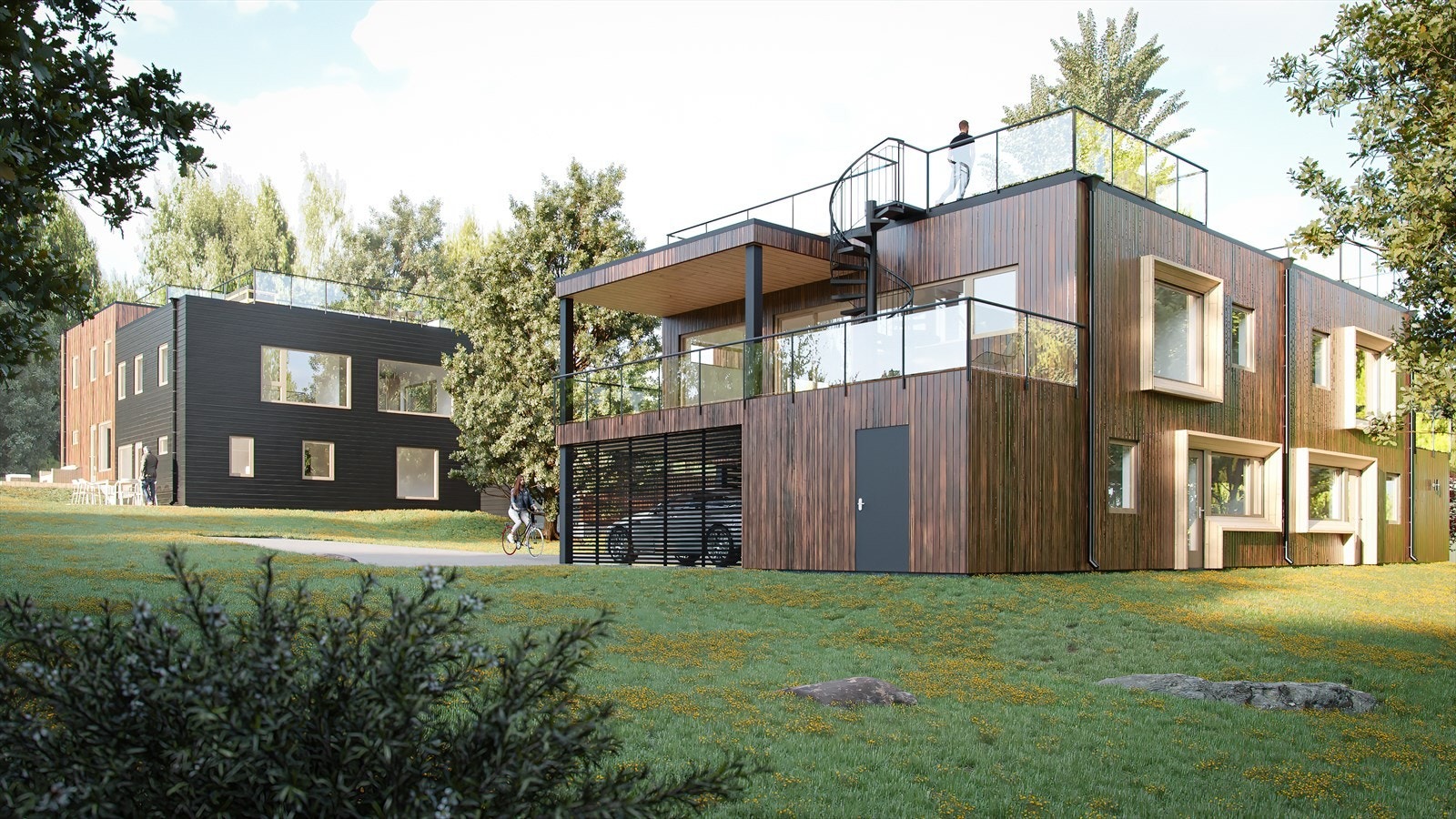 Bo Mer Bolig AS presenterer en unik mulighet til å kjøpe en eksklusiv halvpart av tomannsbolig i et rolig og samtidig sentralt boligområde på Søndre Brevik, syd for Son sentrum. Galleribilde