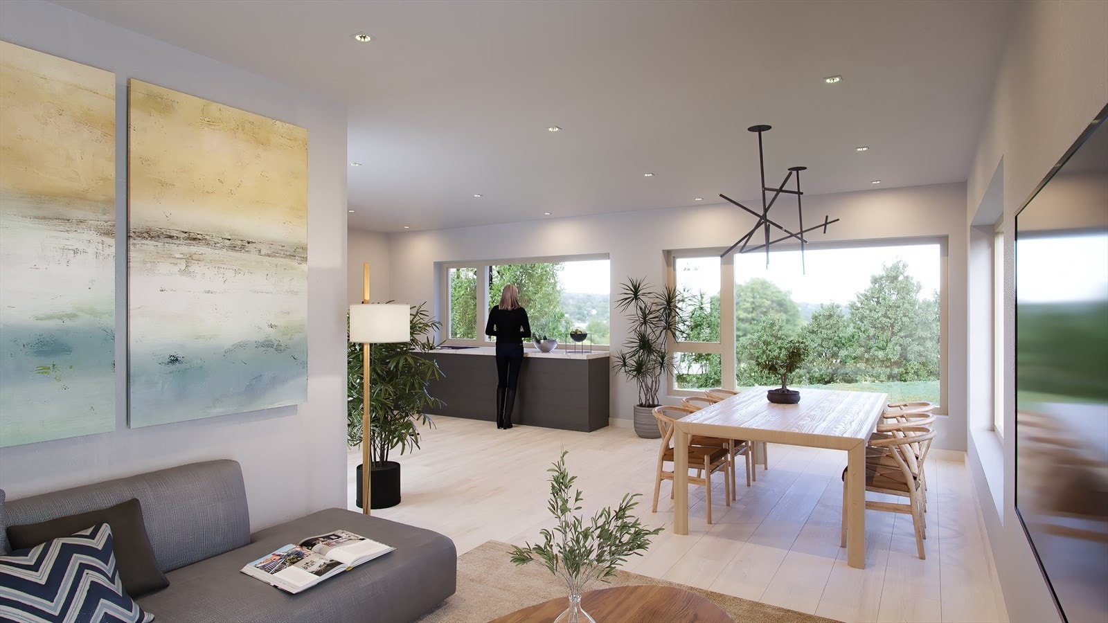 Boligene har familievennlige inne- og uteområder og en svært praktisk planløsning over to etasjer. Ikke glem muligheten for attraktiv takterrasse! Galleribilde