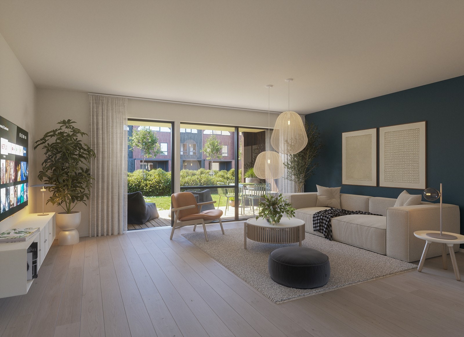 Illustrasjon av interiør. Avvik vil forekomme. Galleribilde