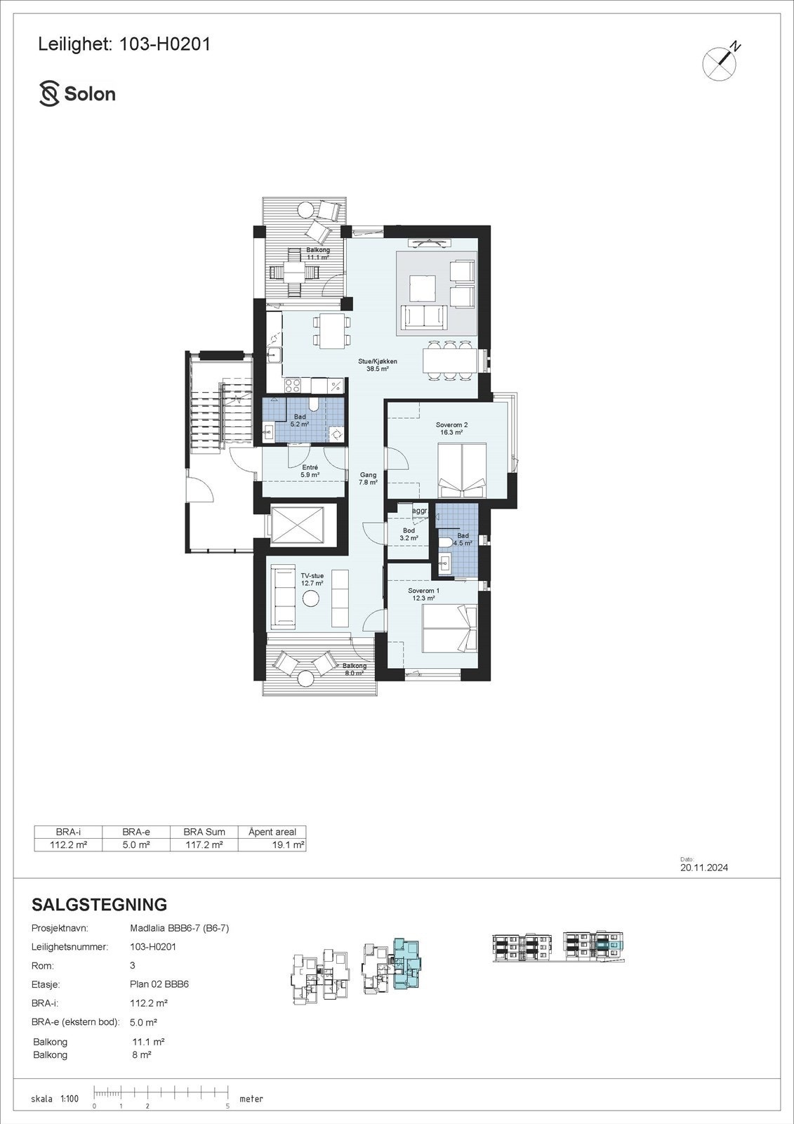 Plantegning Galleribilde