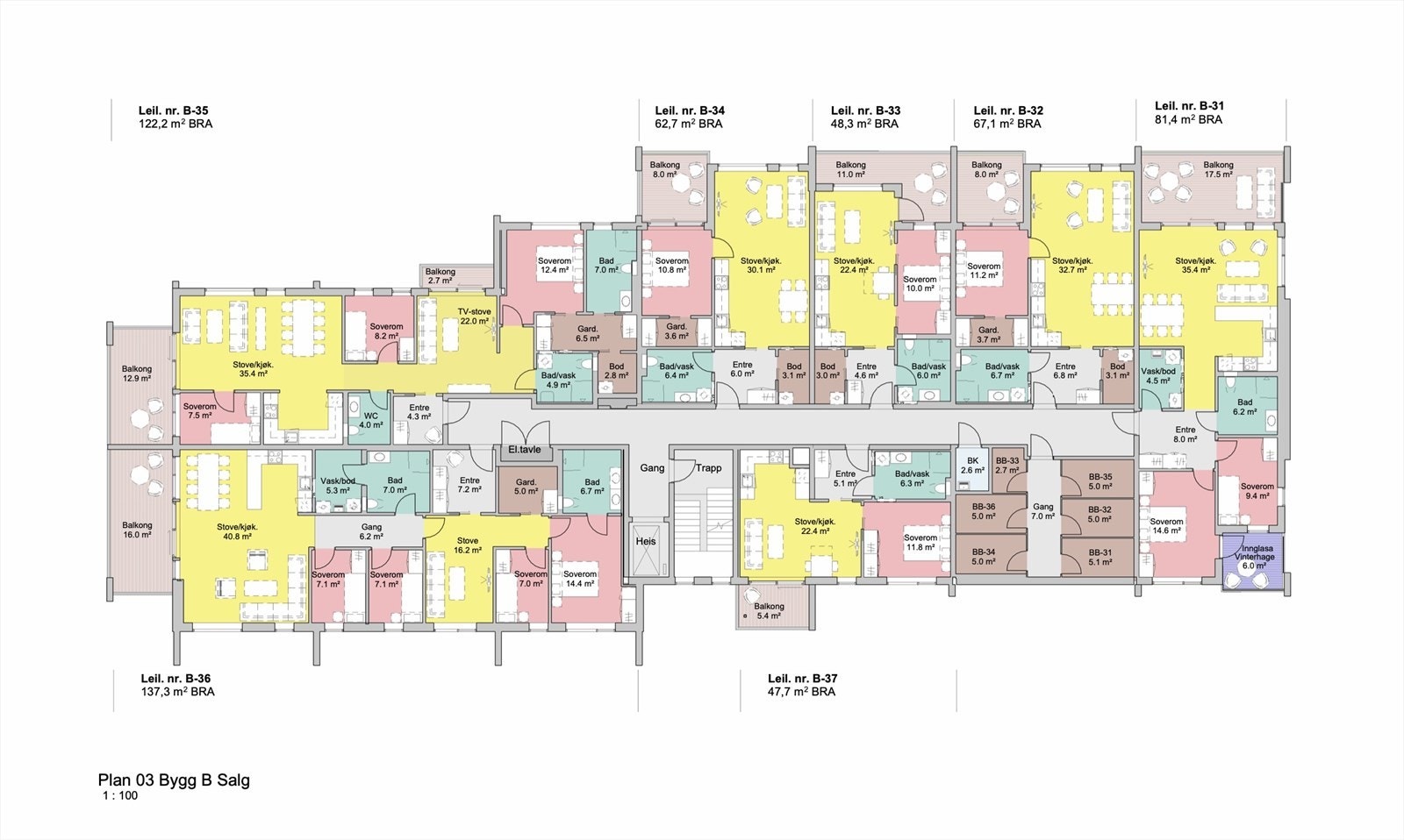 Langebruvegen 23 - Bygg B plan 3.jpg Galleribilde