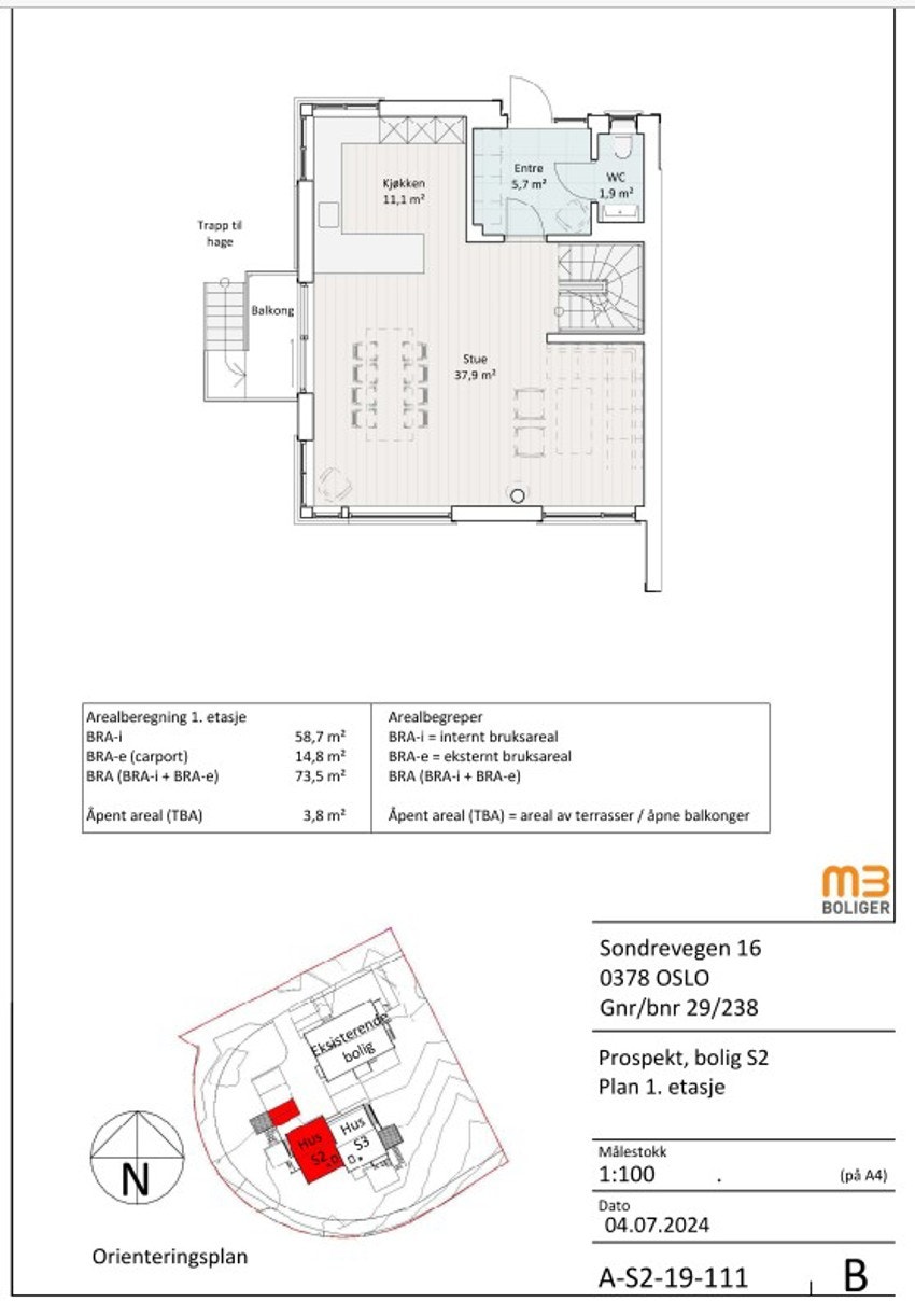 1 etasje snr. 3. Galleribilde