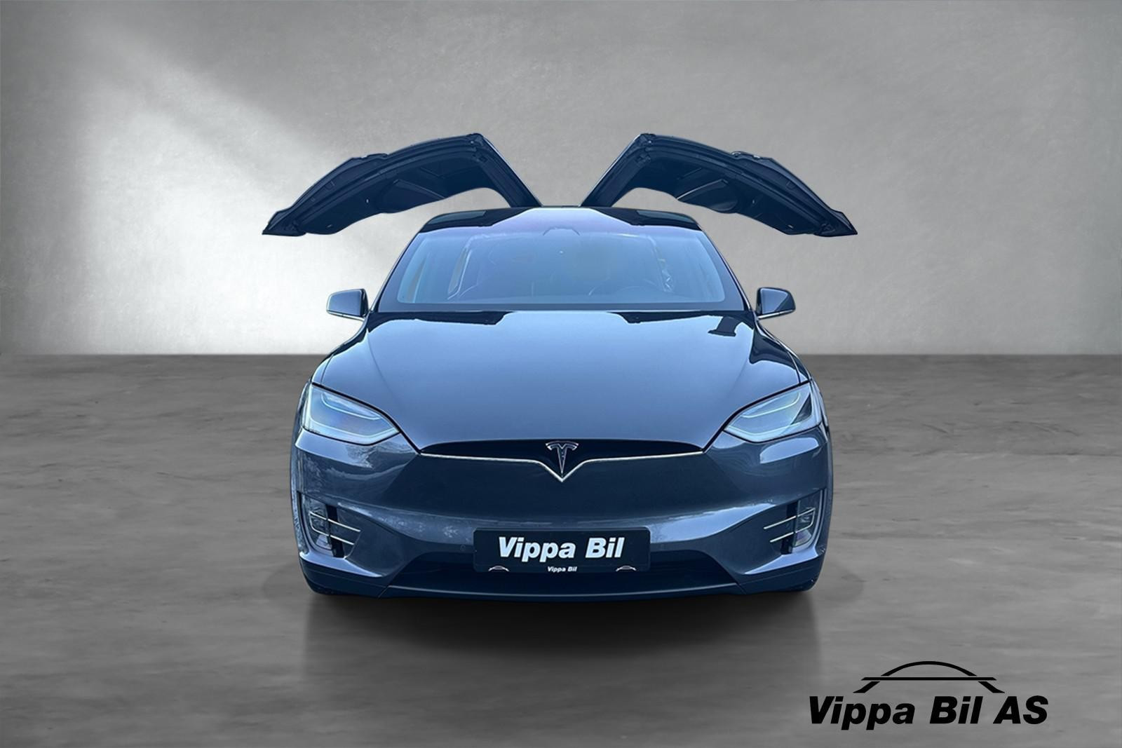 Tesla Model X 75D AWD 7-seter / H.feste / Premium interiør Skinn