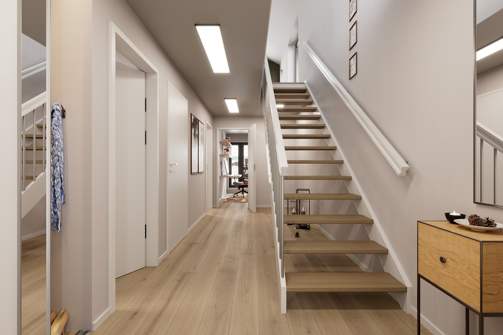 Stilen i boligene er moderne og bærer preg av god plassutnyttelse og praktiske løsninger. Galleribilde