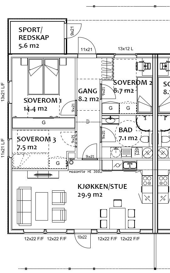 Plantegning A Galleribilde