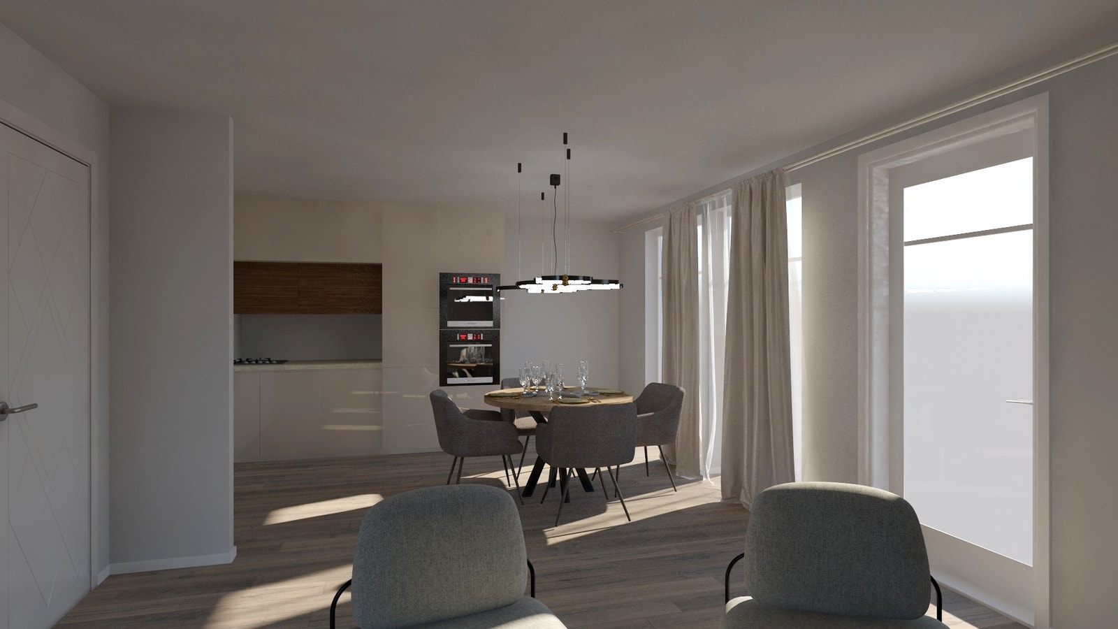 Bilde mot kjøkken Galleribilde