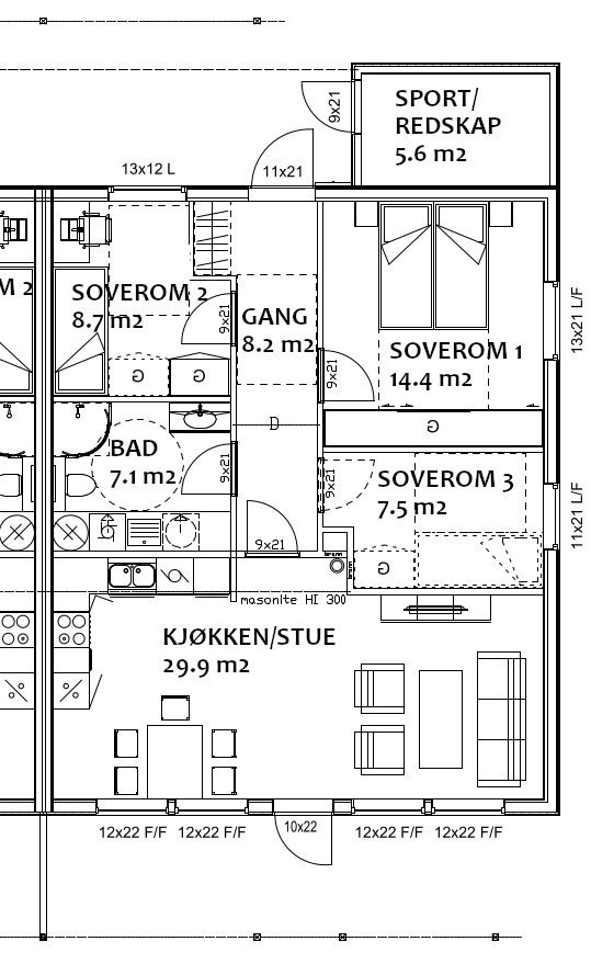 Plantegning C Galleribilde