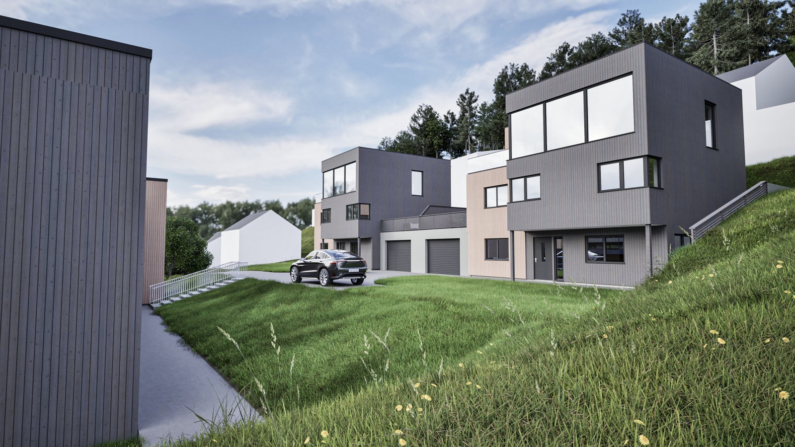 Fasade illustrasjon Galleribilde