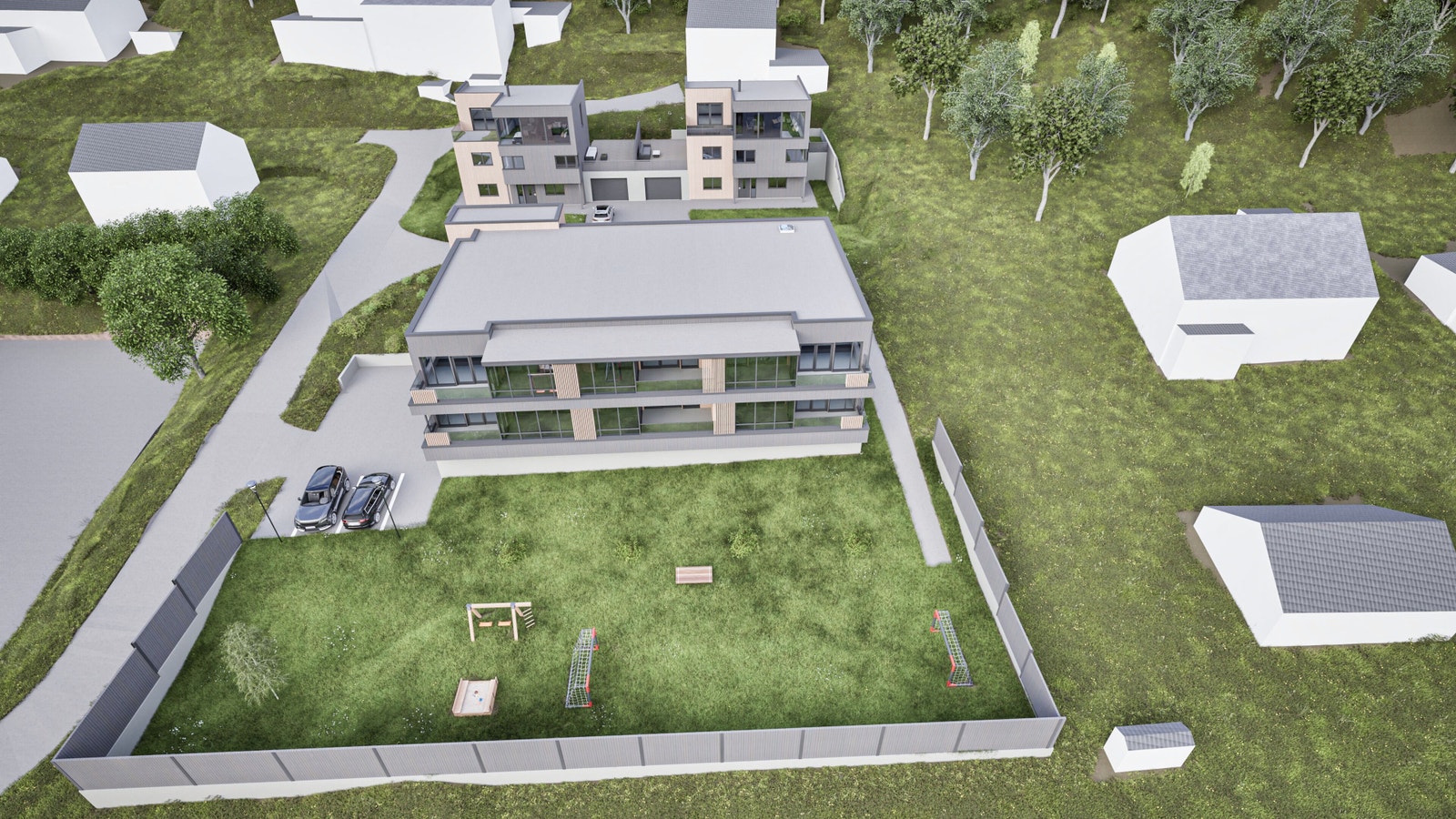 Oversiktsbildet av området Galleribilde