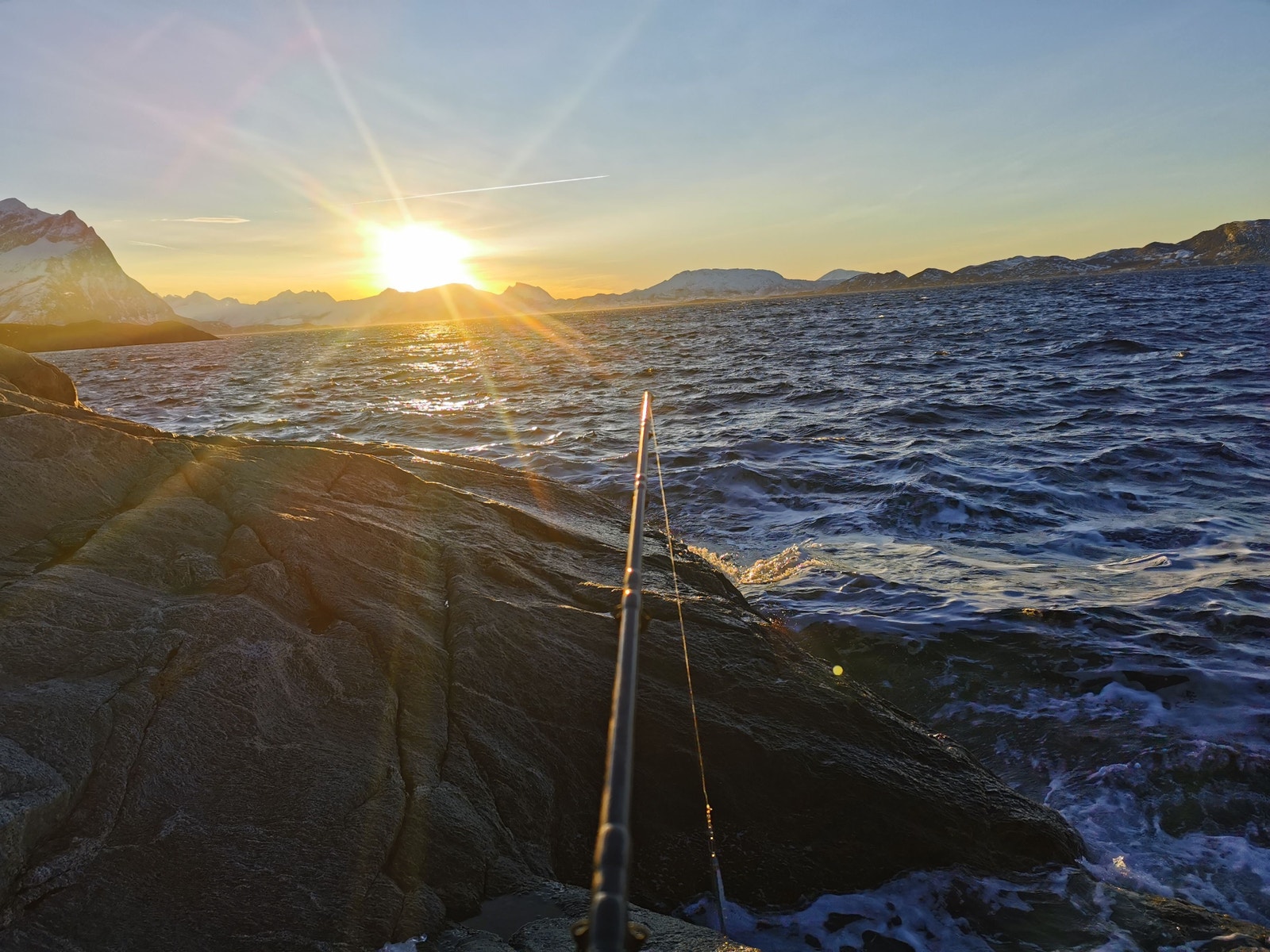 Fisking fra land er mulig året rundt Galleribilde