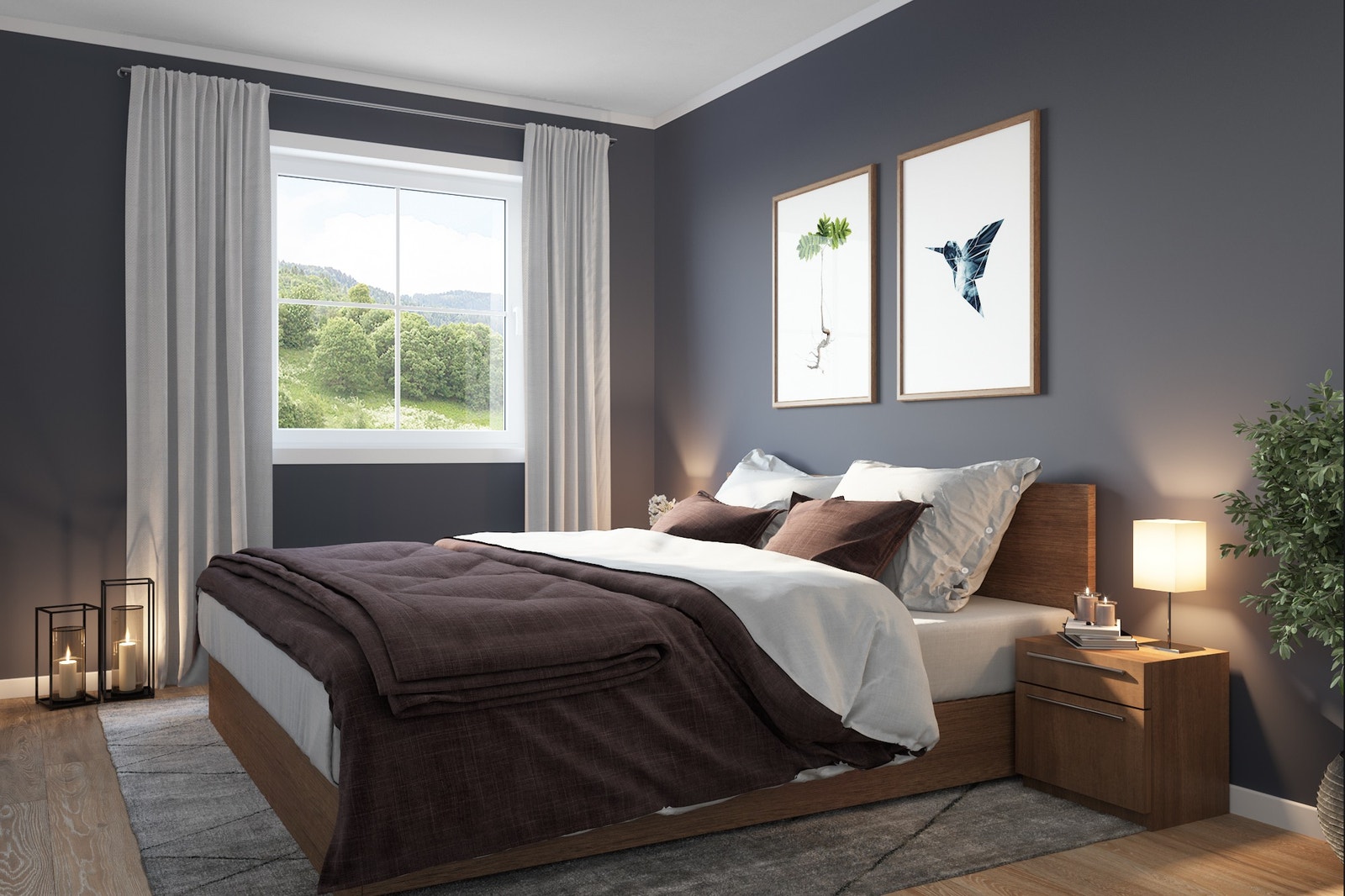 Hovedsoverom (illustrasjon) Galleribilde