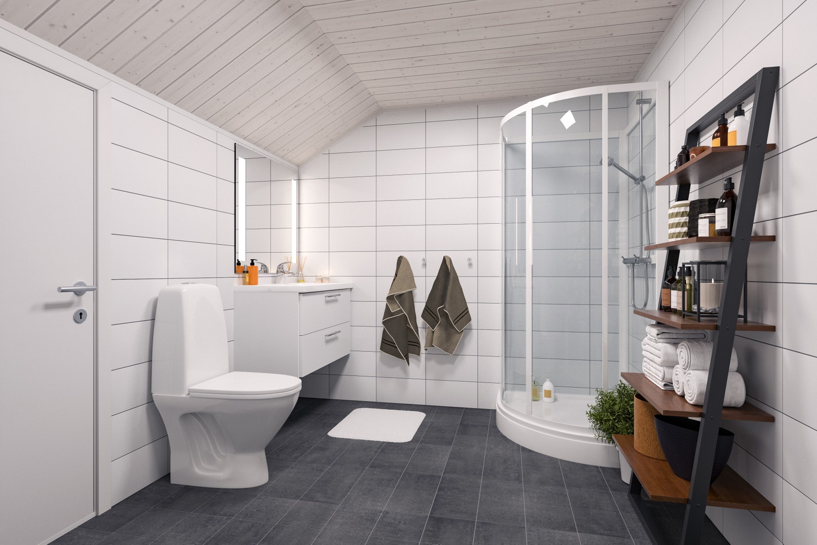 Bad loft (illustrasjon) Galleribilde