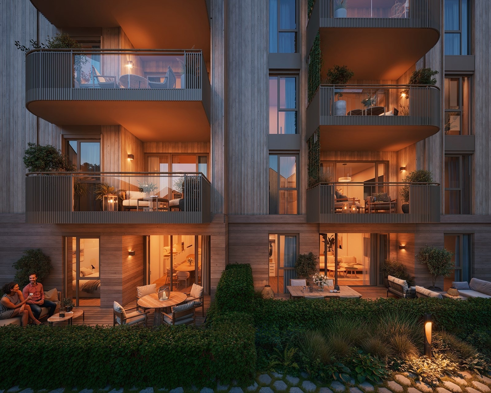 Illustrasjon av B2 101 og B3 101 (begge i første etasje) Galleribilde