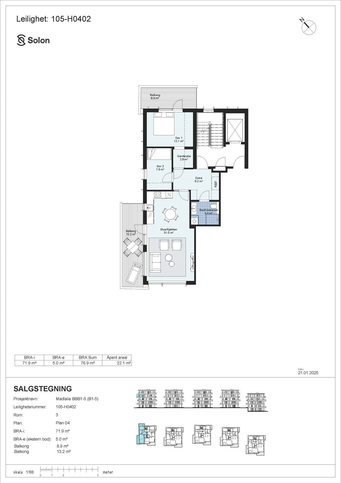 Plantegning Galleribilde