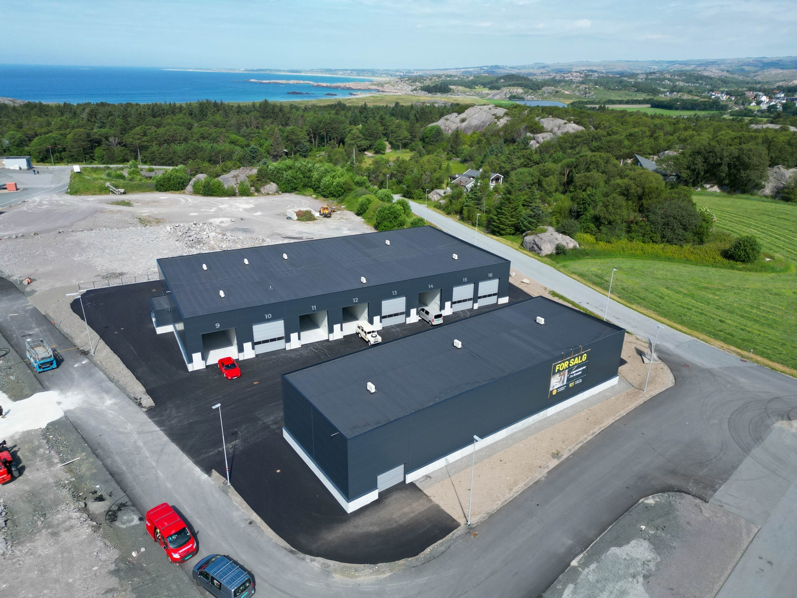 Eksempelbilde fra forrige byggetrinn. Tomt nytt byggetrinn i vestre ende. Galleribilde