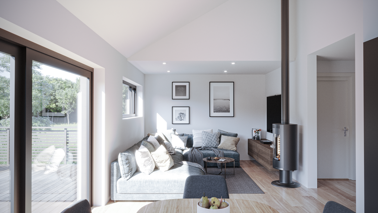 Illustrasjon stue Galleribilde