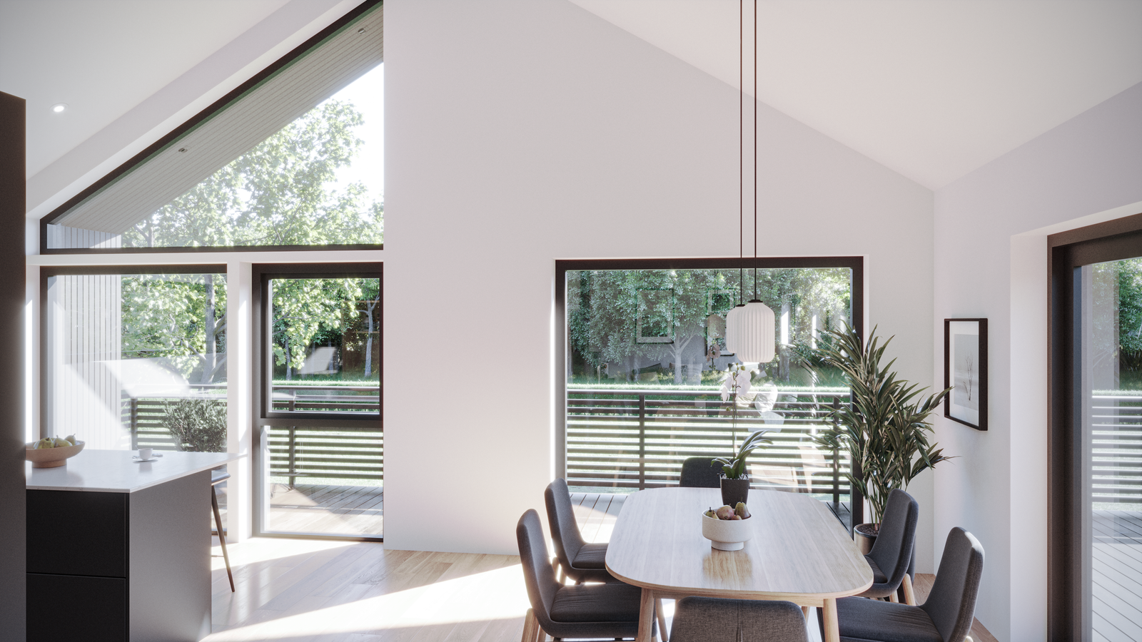 Illustrasjon stue Galleribilde