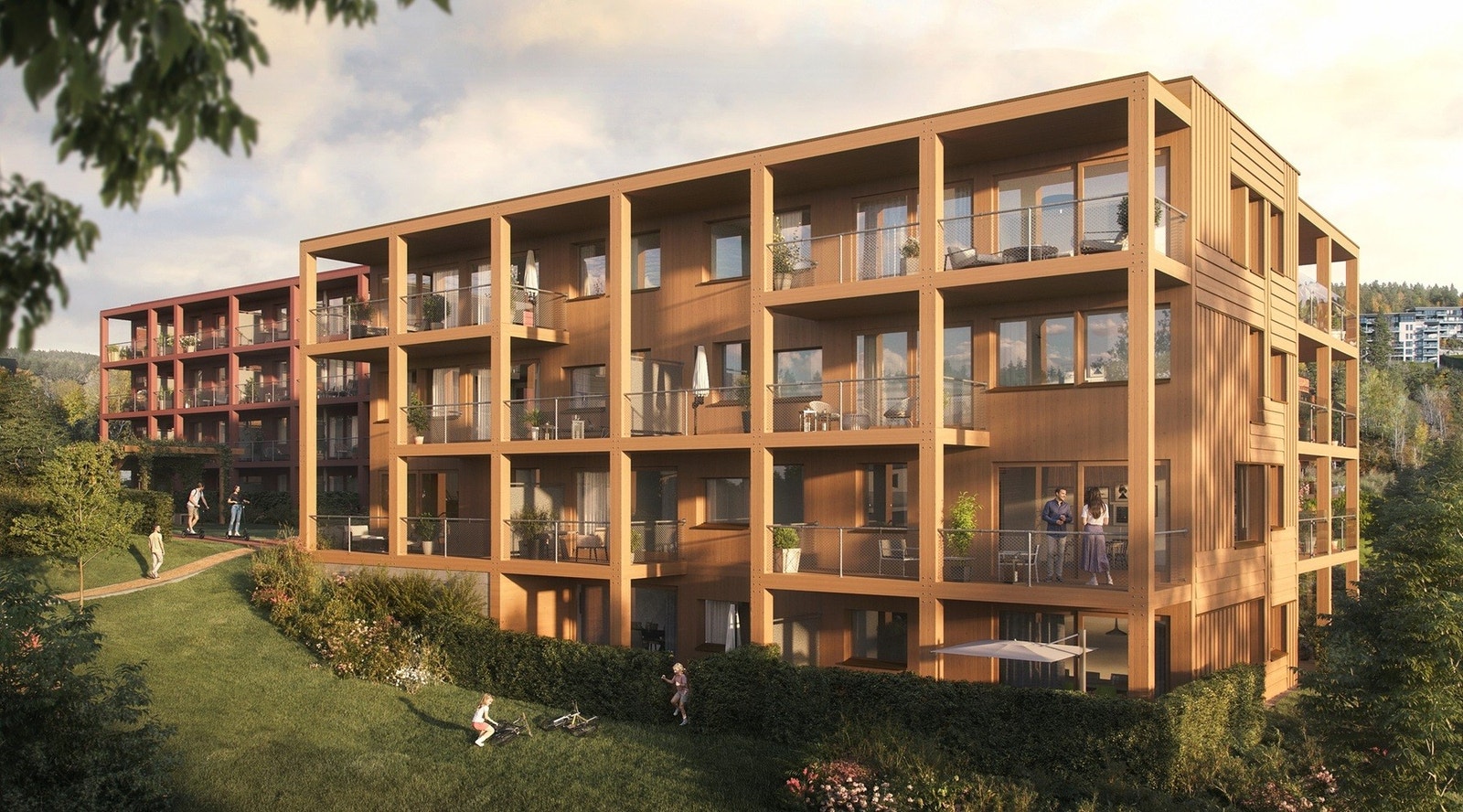 Illustrasjon av hus 4 Galleribilde