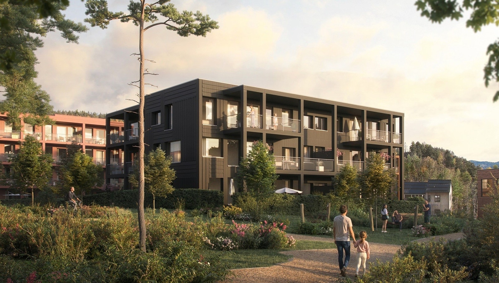 Illustrasjon av hus 5 Galleribilde