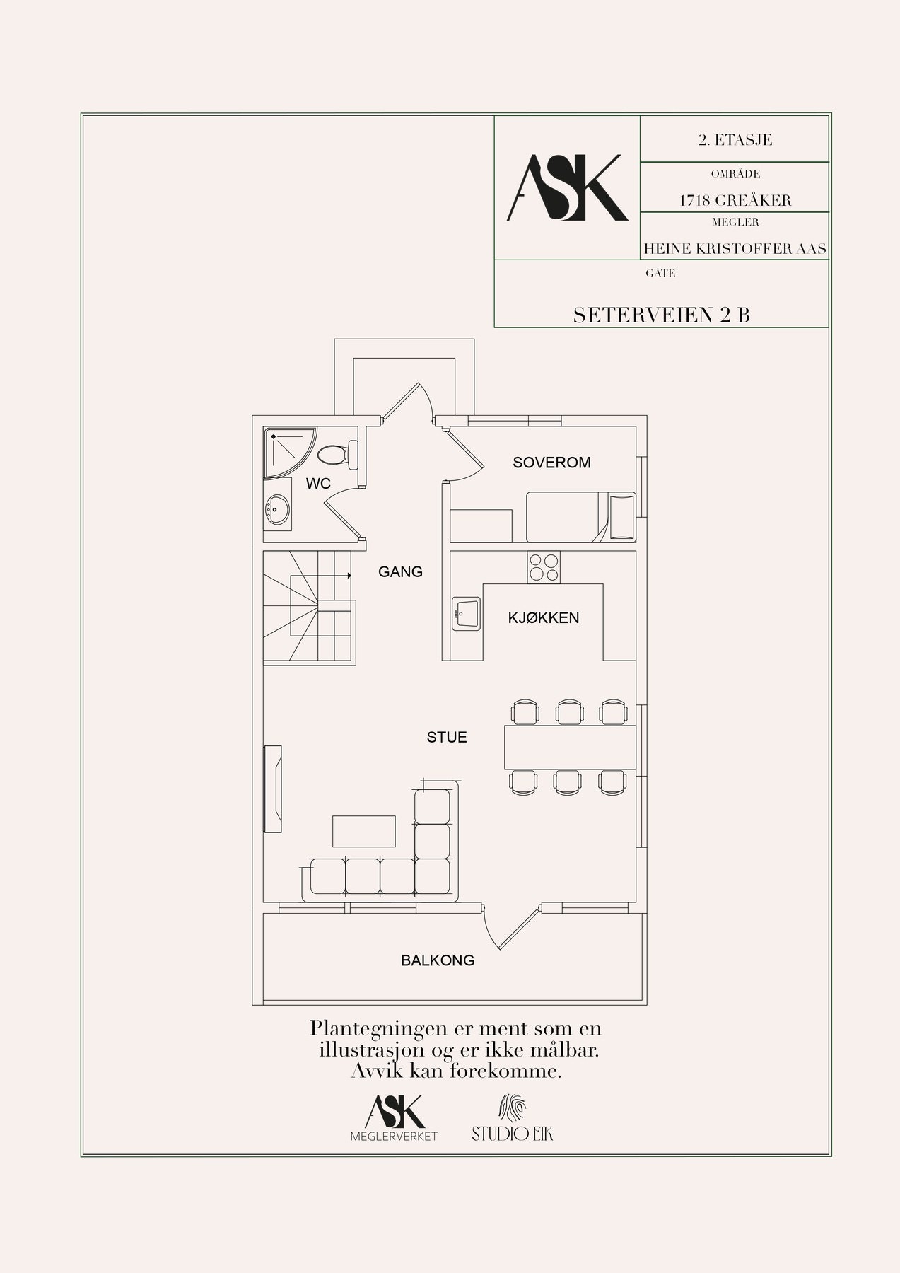 Plantegning 2C 2. etasje Galleribilde