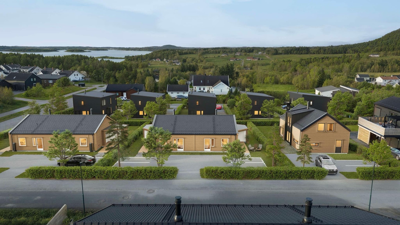 Koselig nabolag Galleribilde