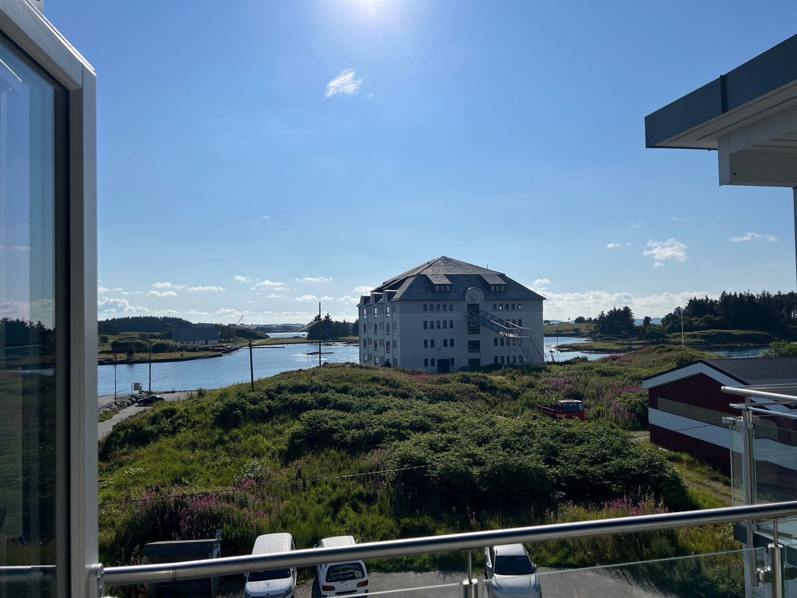 Utsikten fra balkongen Galleribilde