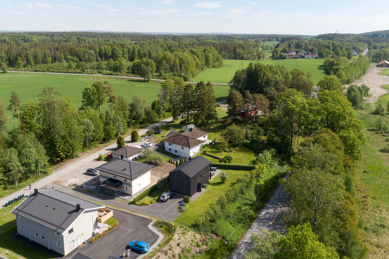 Huset vist på tomten Galleribilde