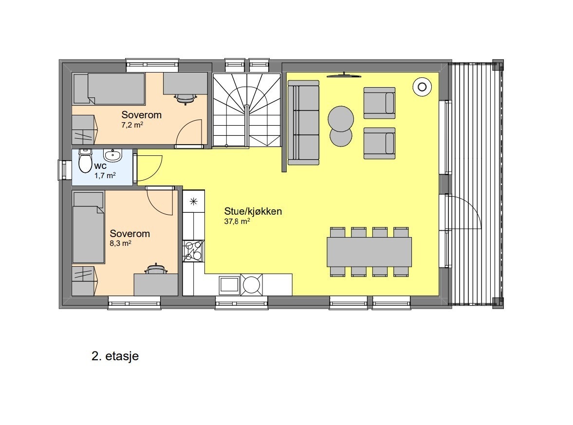 Plan 2. etg Galleribilde
