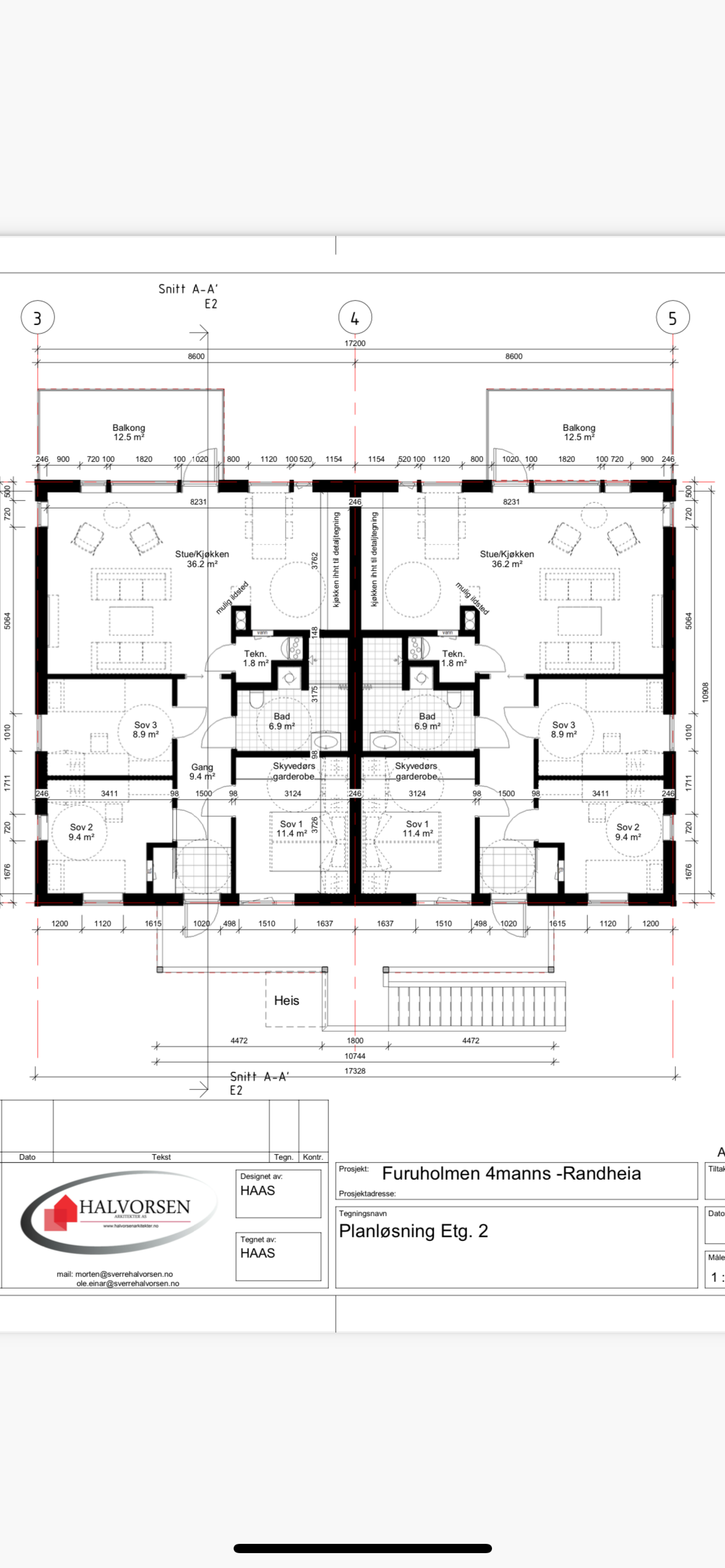 Plantegning Galleribilde