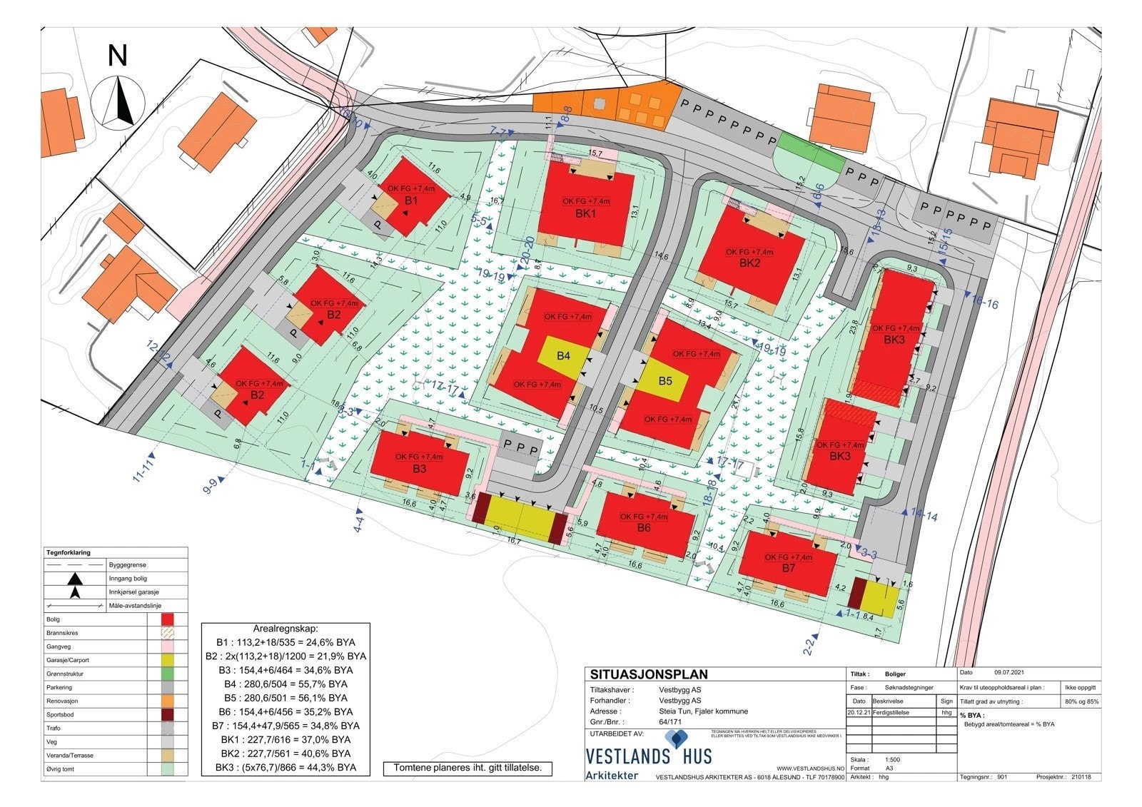 Steiatunet - situasjonsplan Galleribilde