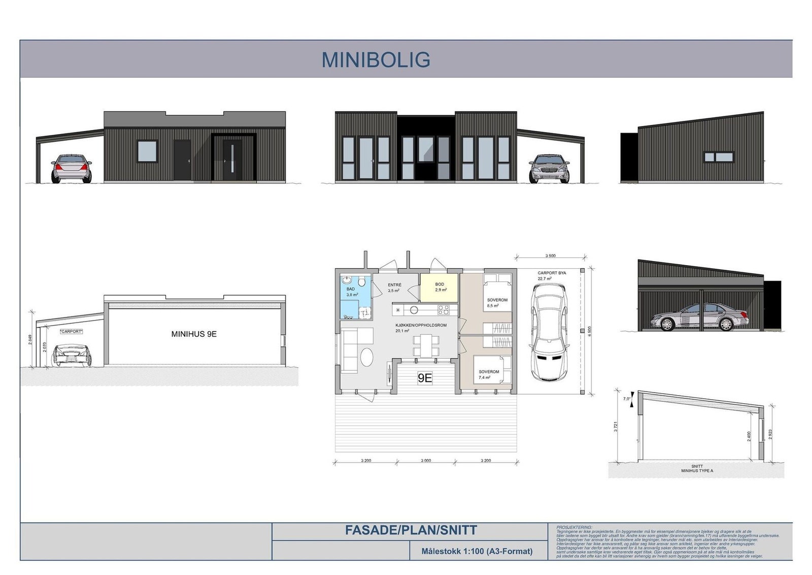 Eksempel på planløsning ved å flytte plass på stue og kjøkken. Kjøper kan også selv bestemme fargevalg, type gulv etc. i boligen. Galleribilde