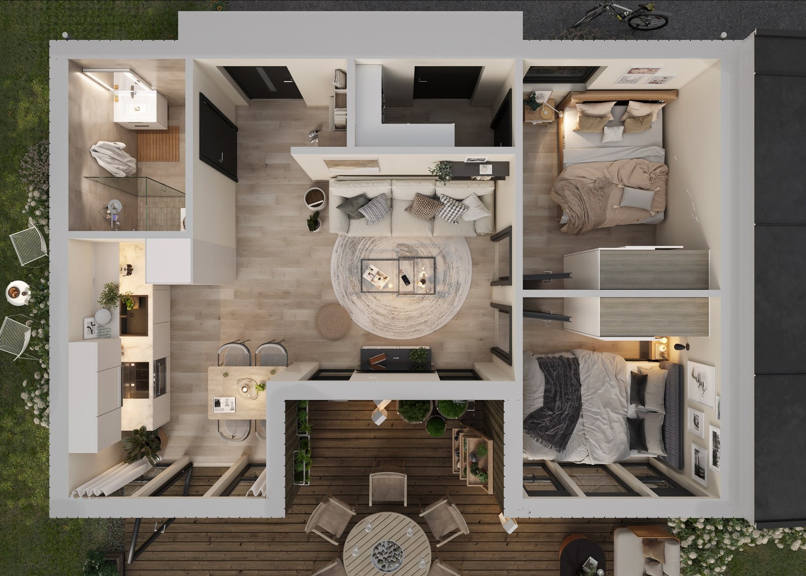 Boligen har en meget god og effektiv planløsning med optimal utnyttelse av plassen. Galleribilde