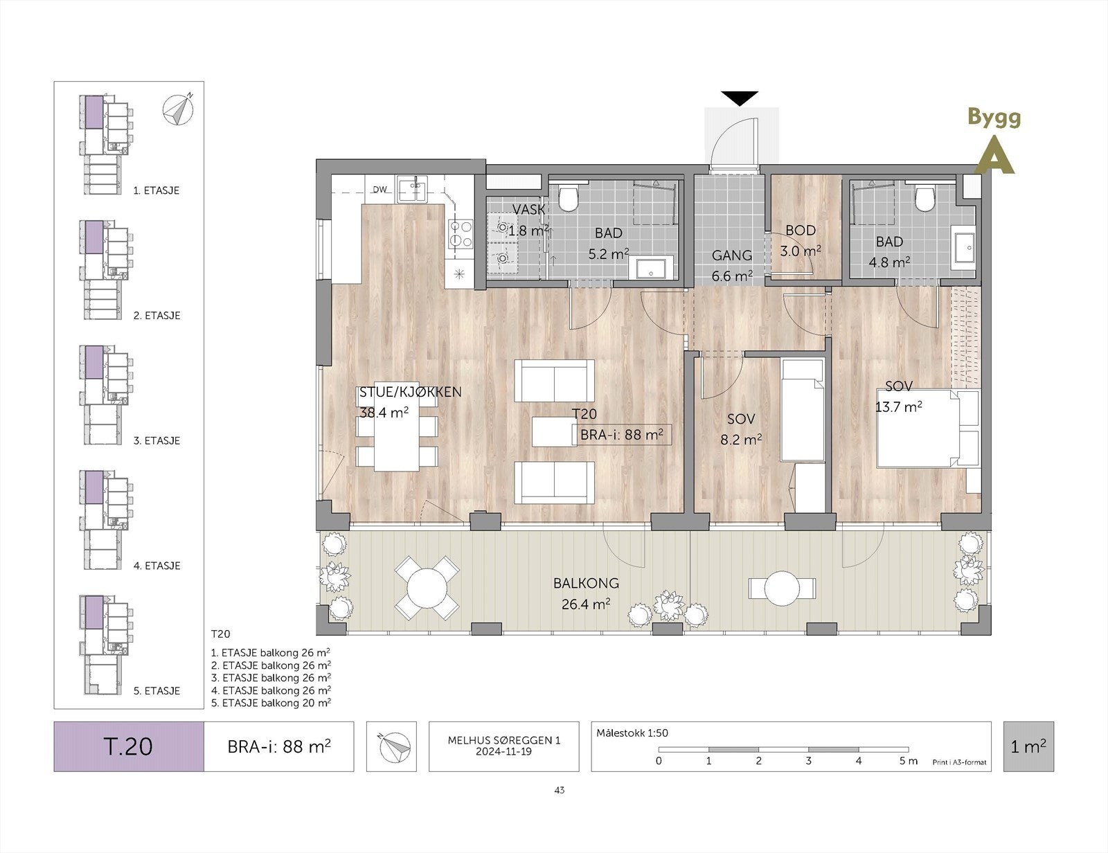 Planløsning T20 Galleribilde