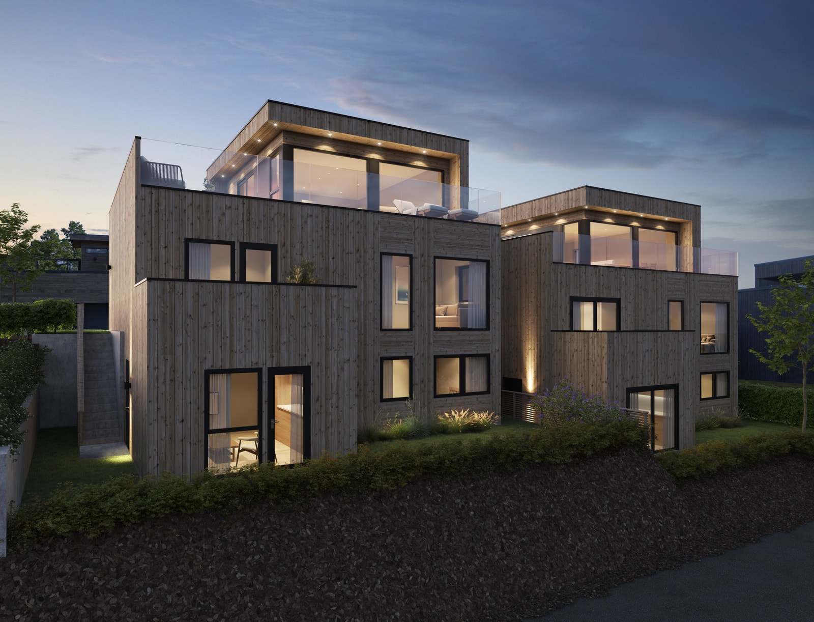 Velkommen til Humleveien 16! (3D-illustrasjon) Galleribilde