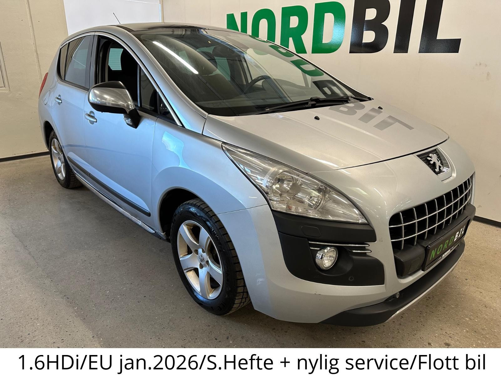 Peugeot 3008 1.6HDi/EU jan.2026/S.Hefte + nylig service/Flott bil