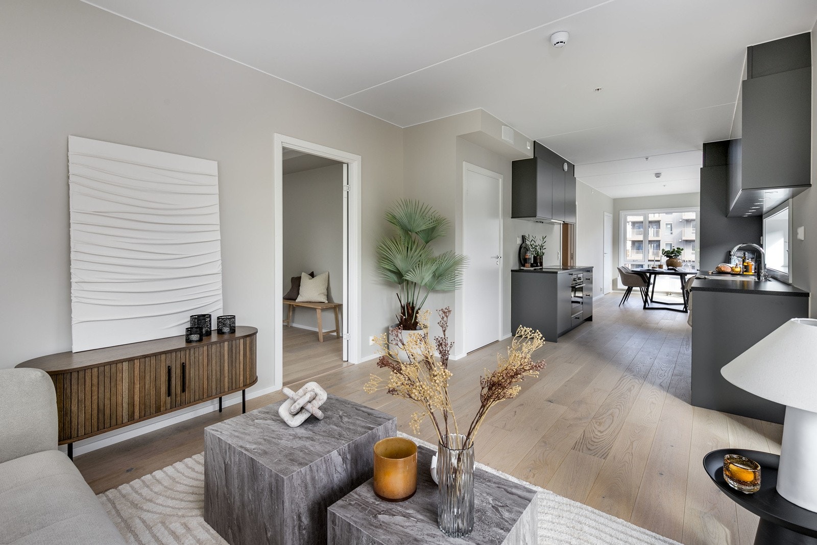 Bilde fra en av leilighetene i prosjektet Galleribilde