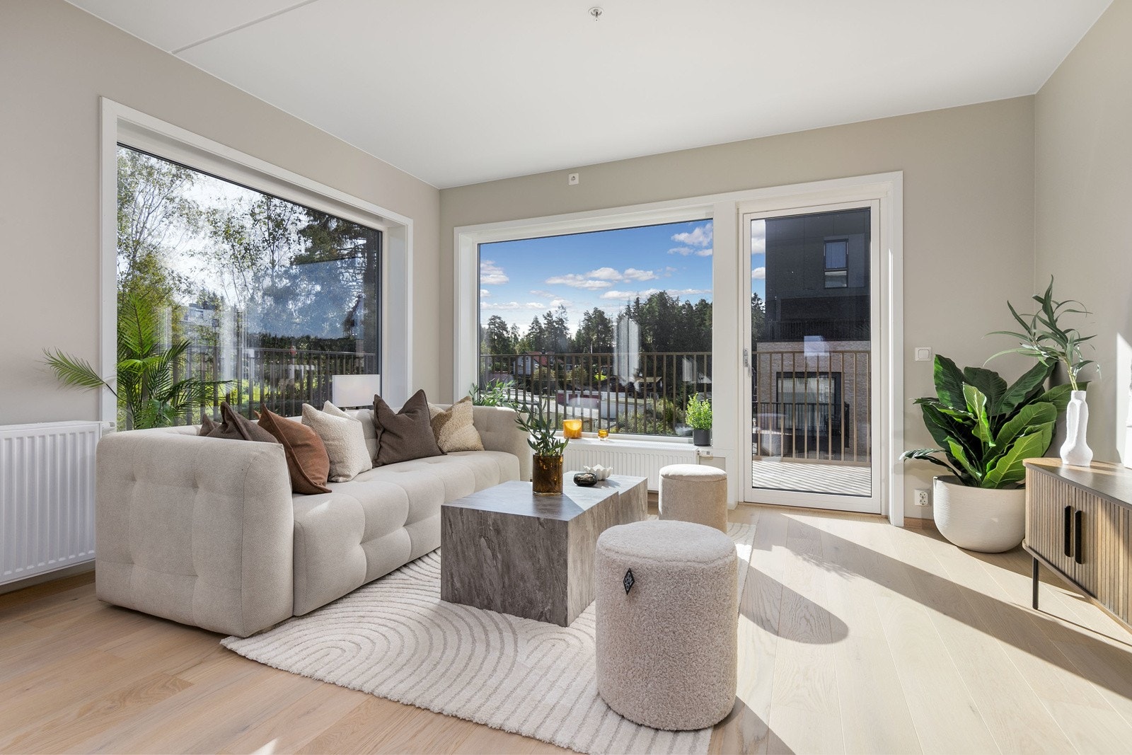 Bilde fra en av leilighetene i prosjektet Galleribilde