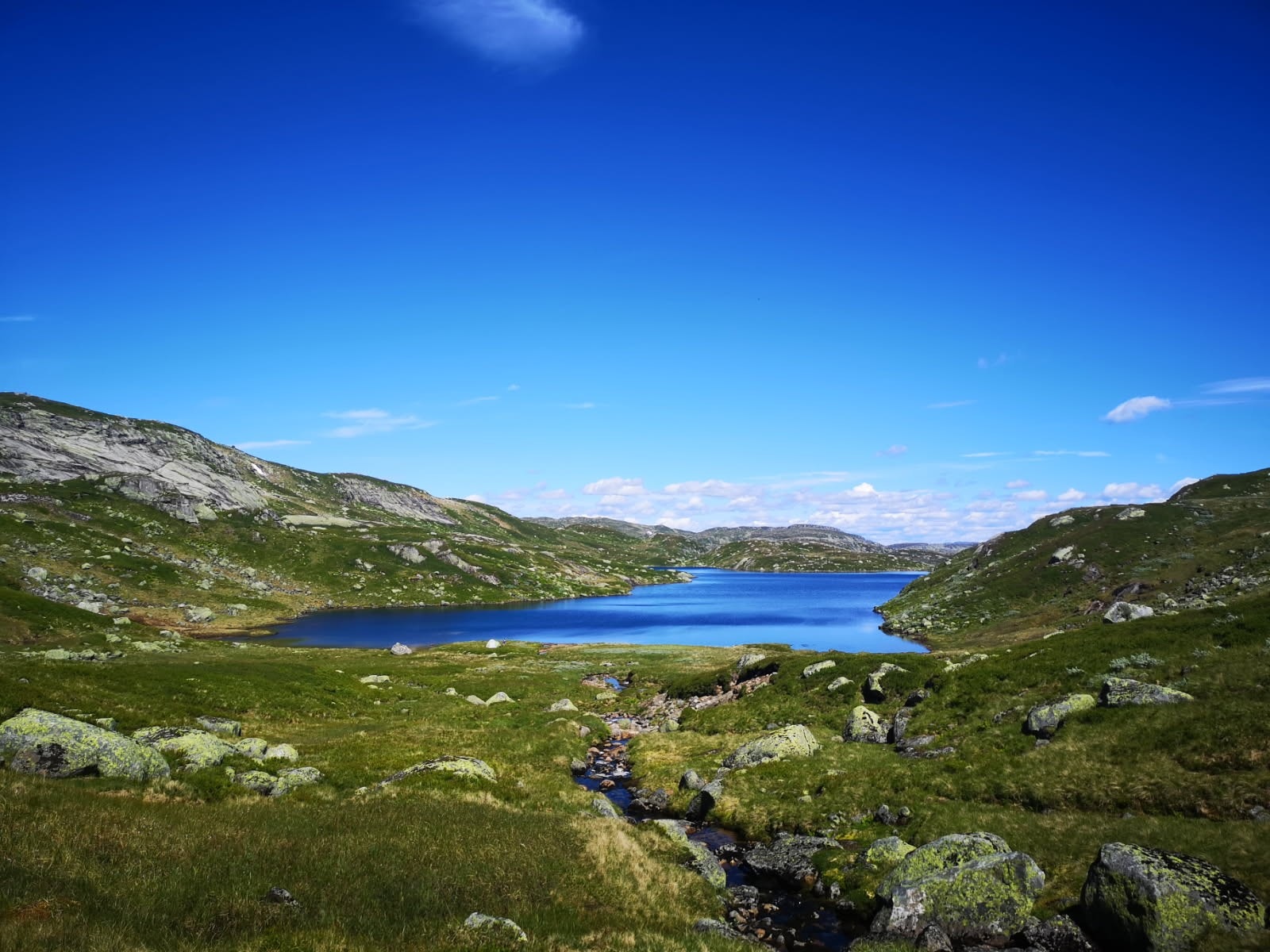 Fiskevann rett innforbi hytta, Bergsøydevatnet 1,5 km fra Galleribilde