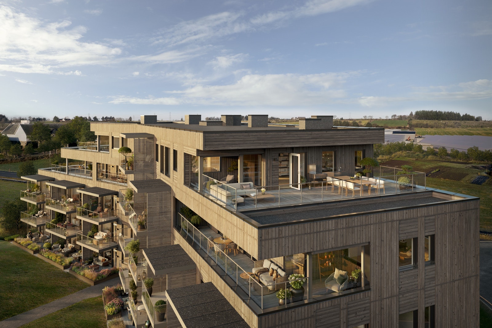 Stor terrasse Galleribilde