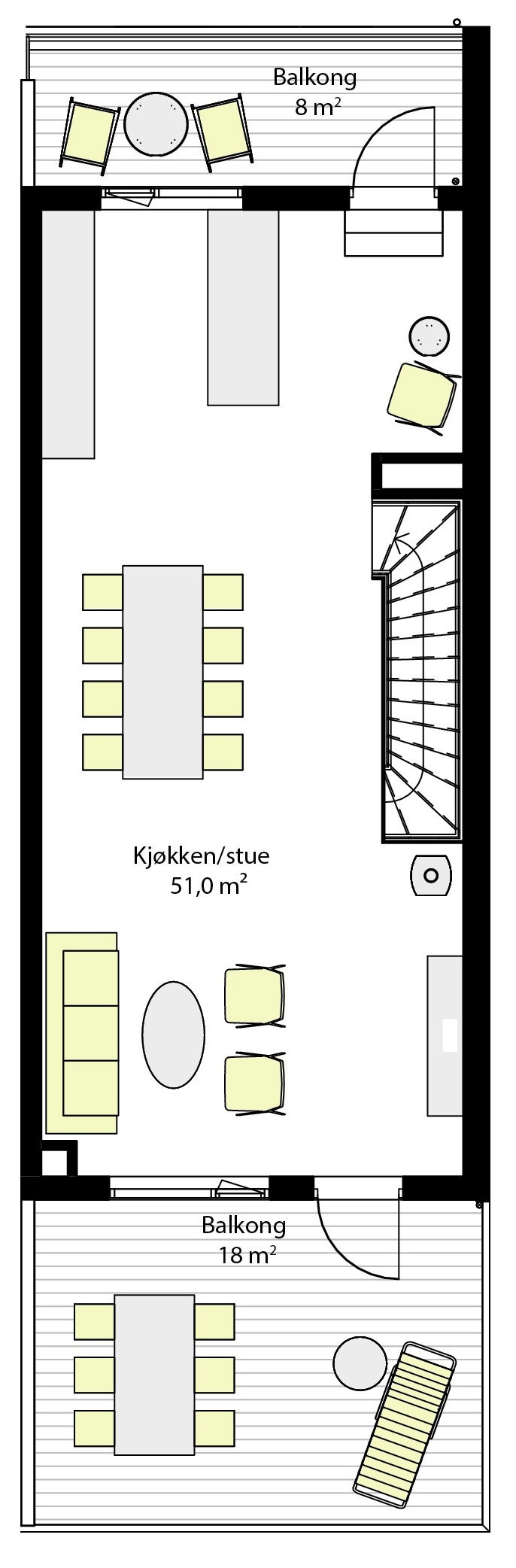 Plantegning 2. etg. Galleribilde