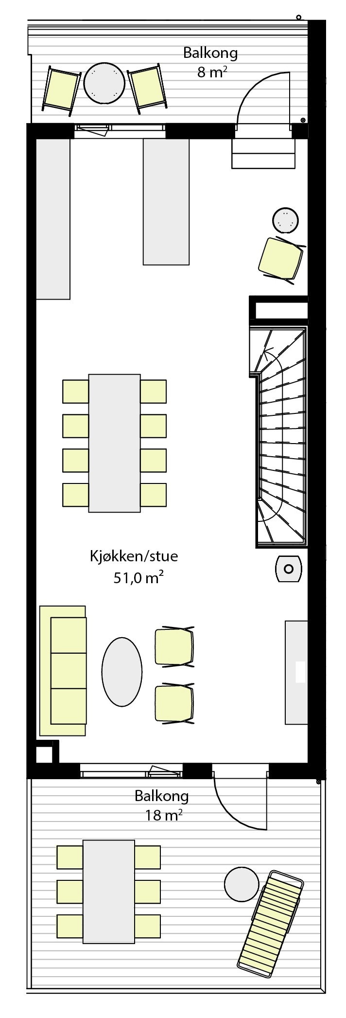 Plantegning 2. etg. Galleribilde