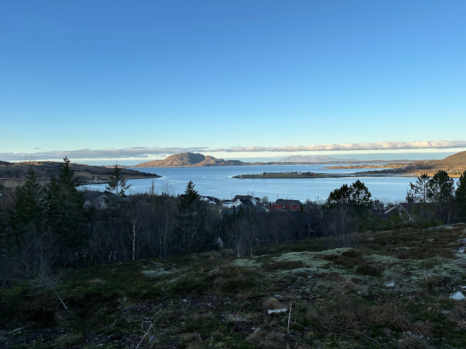 Foto på tomta, mot Vest Januar 2025 Galleribilde