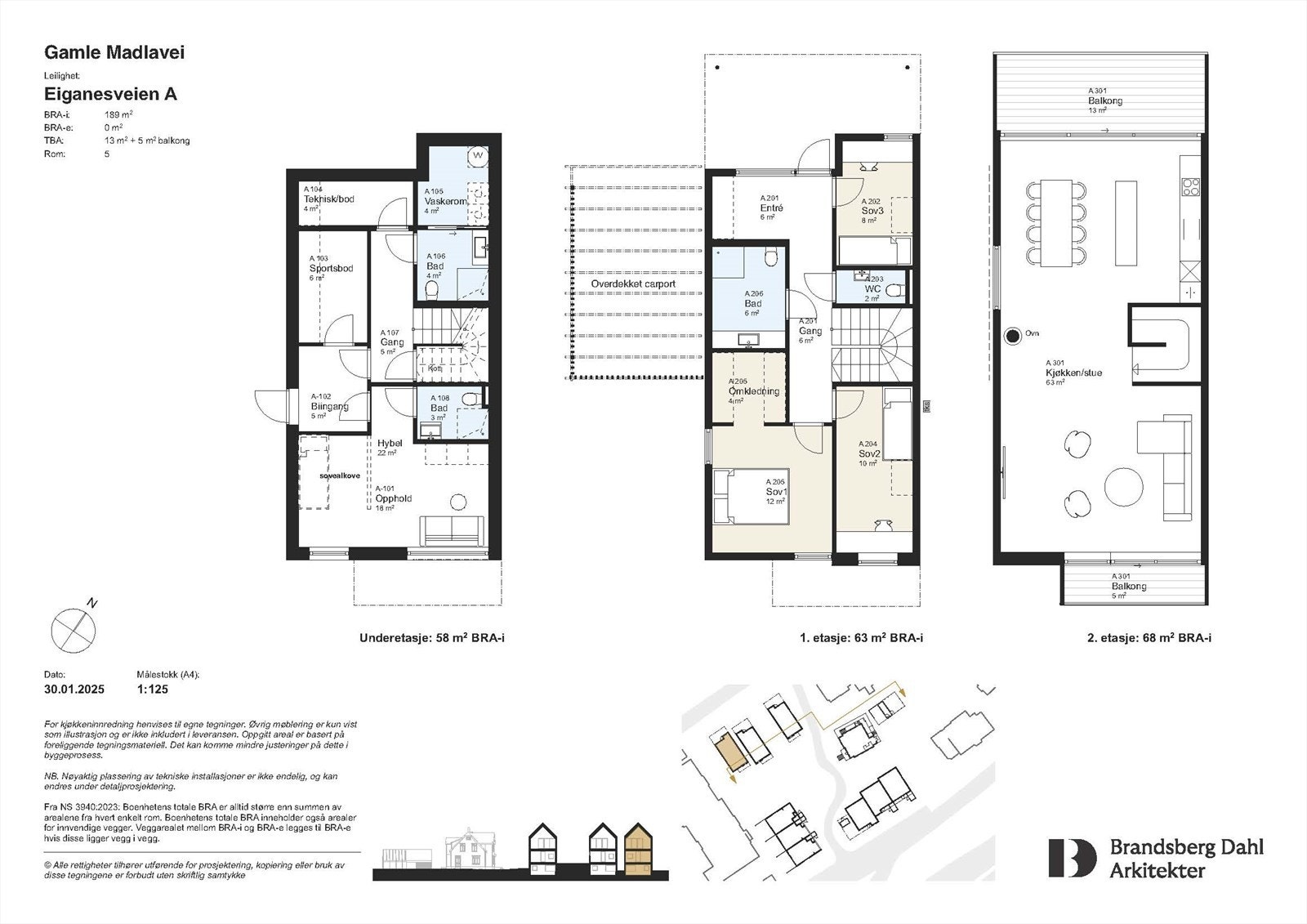 Byvilla 1 - løsning med hybel Galleribilde